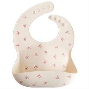 Mushie Silicone Bib - Bows